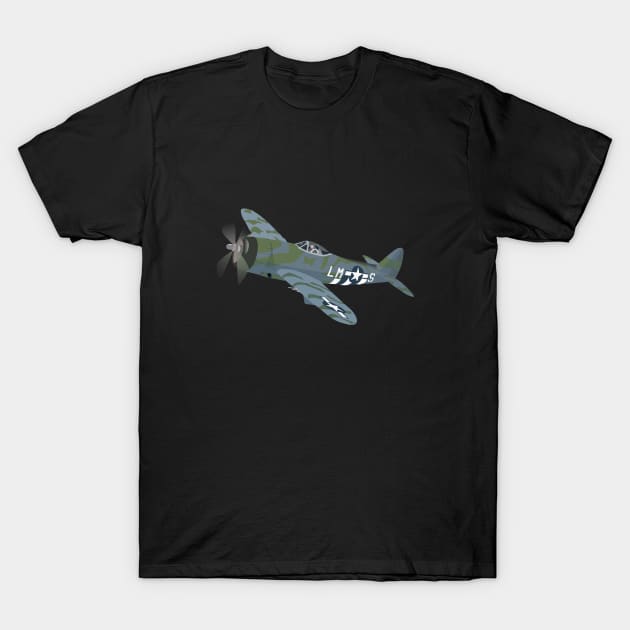 P47 Thunderbolt Aircraft T-Shirt by Kudostees